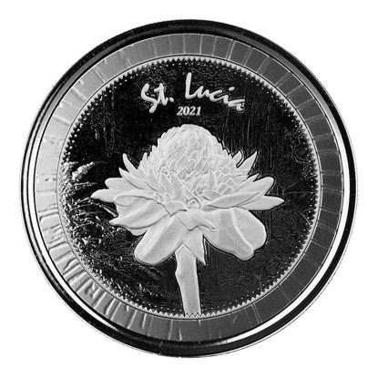 Picture of St. Lucia 2021 EC8 - Botanical Gardens, 1 oz Silver