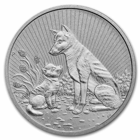 Bild von Australien 2022 Mother & Baby - Dingo, 2 oz Silber