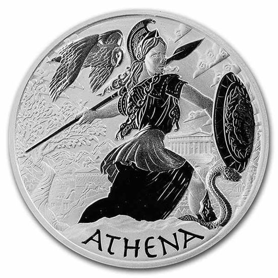 Bild von Tuvalu 2022 Gods of Olympus - Athena, 1 oz Silber