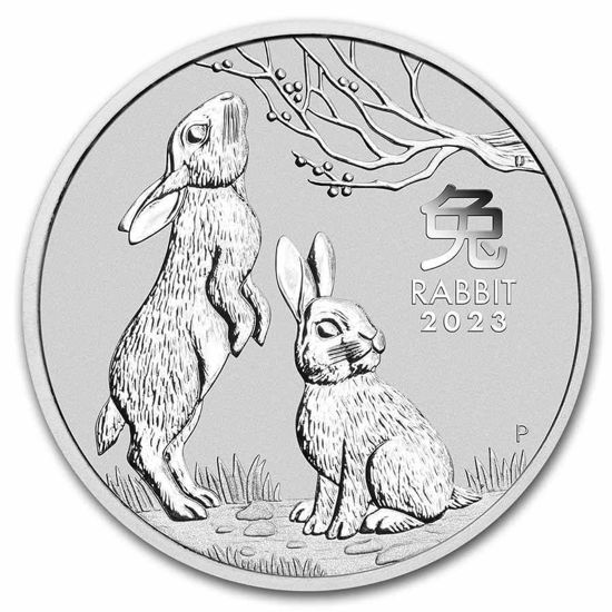 Picture of Australian Lunar III 2023 “Year of the Rabbit”, 1 oz Silver