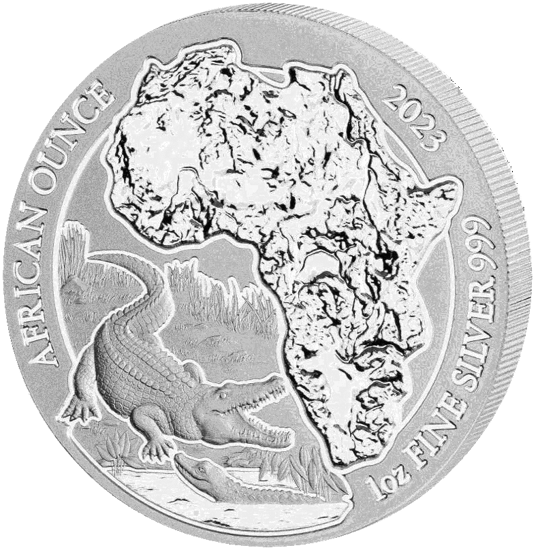 Picture of Rwanda 2023 “Nile Crocodile”, 1 oz Silver