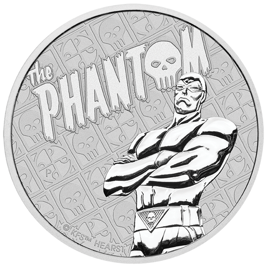 Picture of Tuvalu 2022 The Phantom, 1 oz Silver