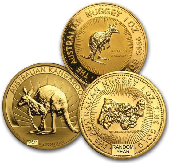 Imagen de Australian “Kangaroo / Nugget” (año diverso), 1 oz Oro