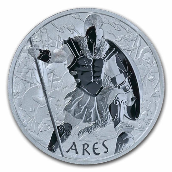 Imagen de Tuvalu 2023 Gods of Olympus - Ares, 1 oz Plata