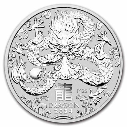 Picture of Australian Lunar III 2024 “Year of the Dragon”, 1 oz Silver