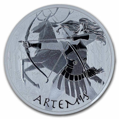 Image de Tuvalu 2023 Gods of Olympus - Artemis, 1 oz Argent