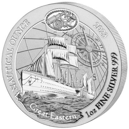 Picture of Rwanda Nautical 2023 “165 years of Great Eastern”, 1 oz Silver