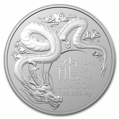 Bild von Royal Australian Mint Lunar 2024 "Jahr des Drachen", 1 oz Silber